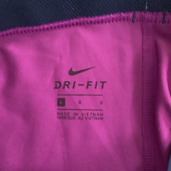 Nike Pro Training Shorts Purple Athletic Workout Compression Women's - Picture 3 of 4